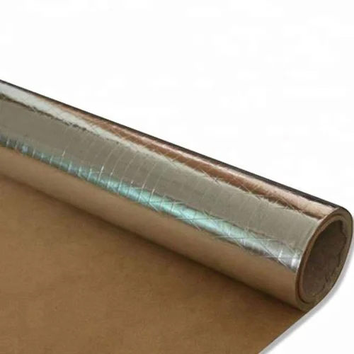 Foil With Screm Kraft Fsk-Sa Radiant Barrier Insulation - Color: Silver