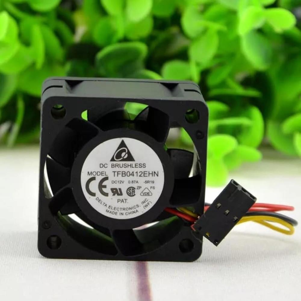 DELTA TFB0412EHN DC Brushless 12V=0.17A DC Cooling Fan 40 * 40 * 28mm 4-Wire
