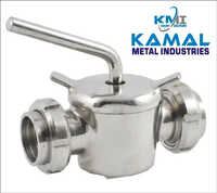 Ss 304 Dairy 2 Way Valve - Color: Silver