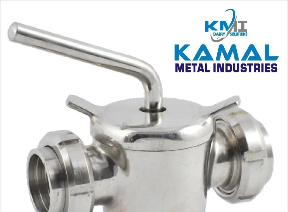 Ss 304 Dairy 2 Way Valve - Color: Silver