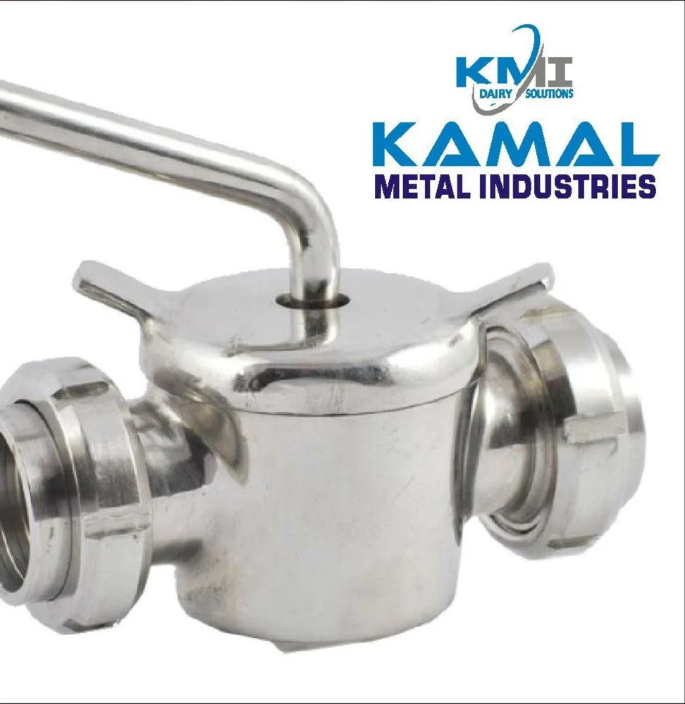 Ss 304 Dairy 2 Way Valve - Color: Silver