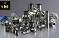Stainless Steel Dairy Pipe Fittings - Color: Silver