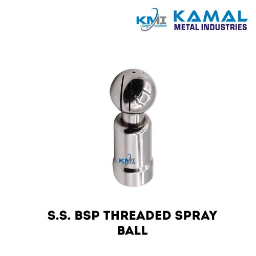 Bsp Spray Ball Valve - Color: Silver