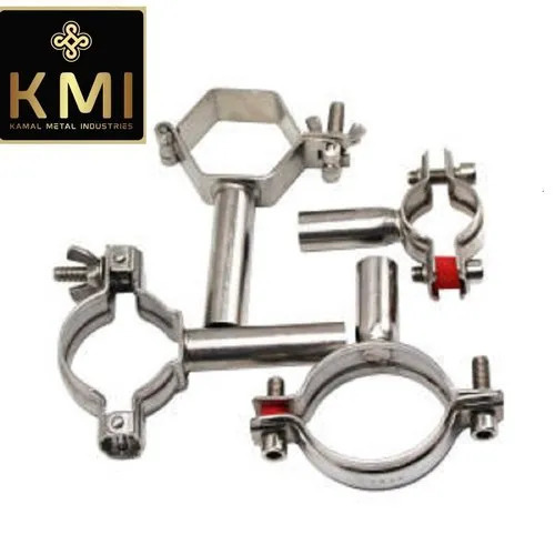 Dairy Clamp With Rubber - Color: Silver