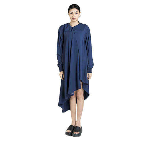 Royal Blue Plain Ladies Dress