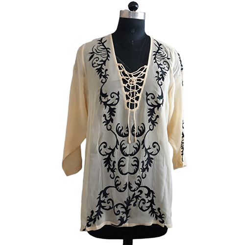 Ladies Top With Embroidery