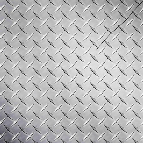 Stainless Steel Chequered Plate - Color: Silver