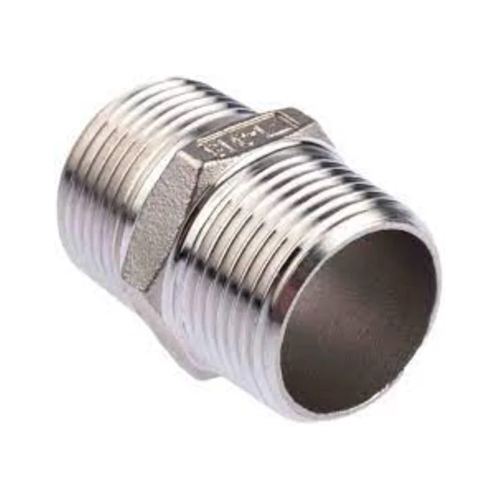 Hastelloy Hex Nipple - Color: Silver