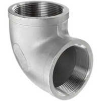 Stainless Steel A182 F317l Ibr Threaded Elbow - Color: Silver