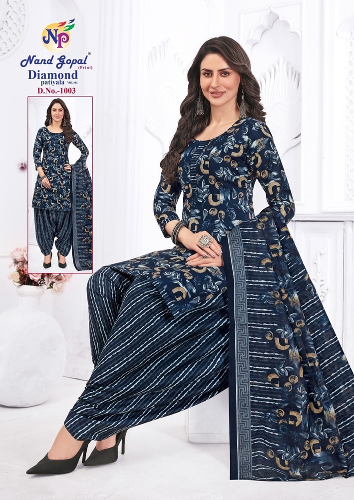 Ng Diamond Patiyala Vol-1  Dress Material