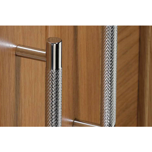 Brass Door Handle - Color: Silver