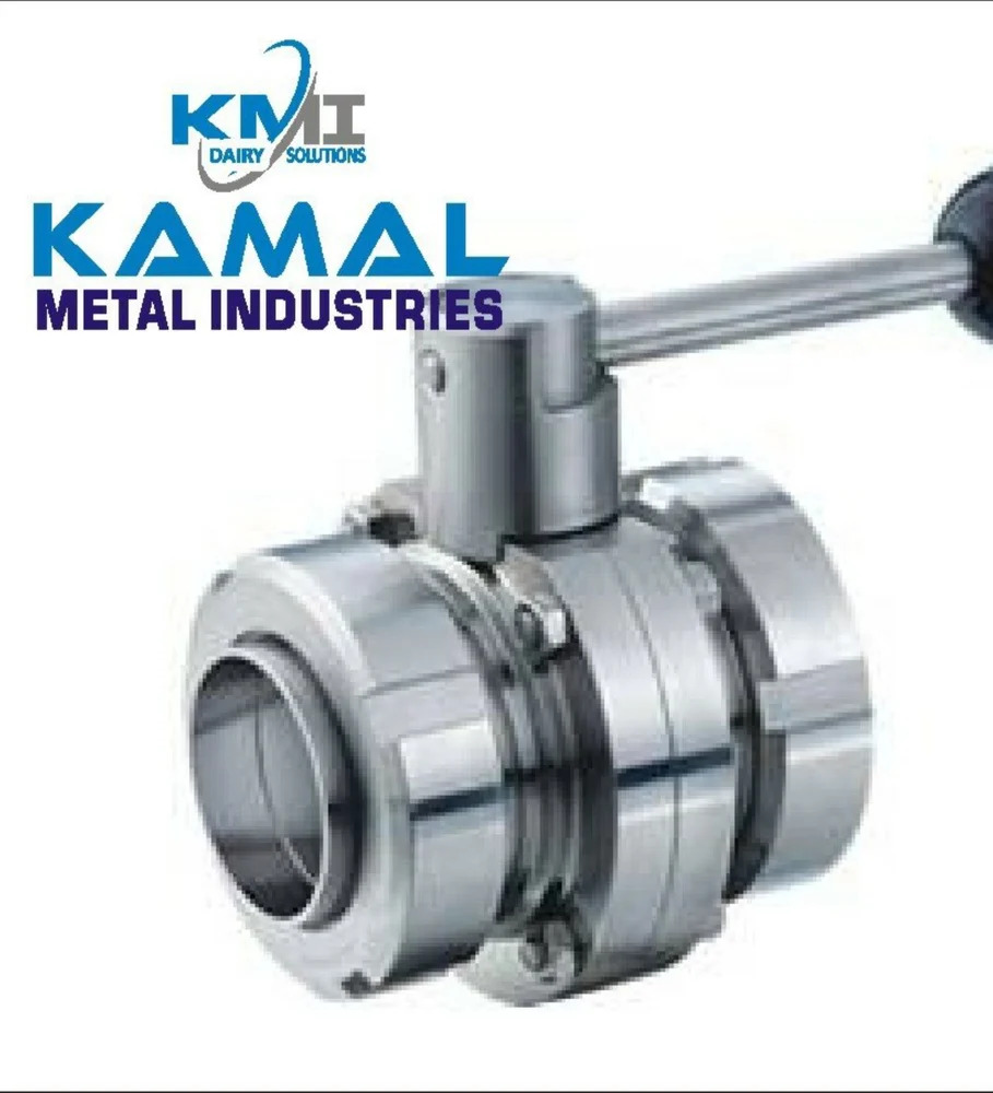 Ss Butterfly Valves With Union 304 (2) - Color: Silver
