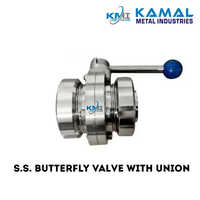 304 Ss Dairy Butterfly Valve - Color: Silver