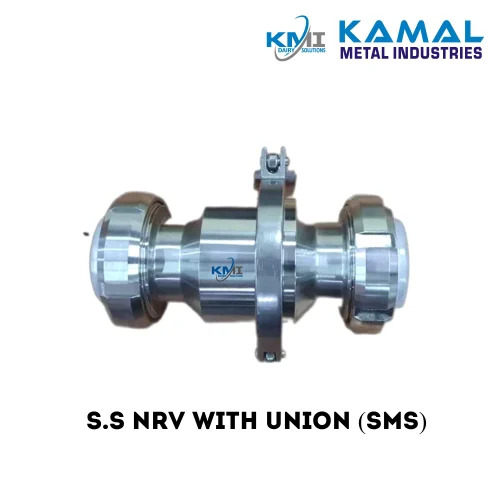 Ss Nrv Dairy Valve With Union - Color: Silver