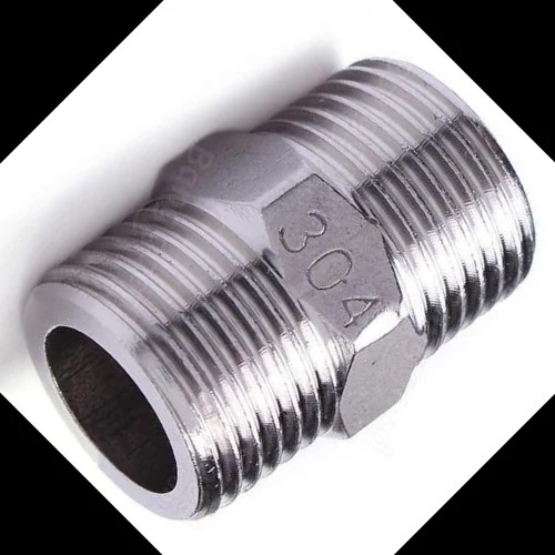 Bsp Hex Nipples - Color: Silver