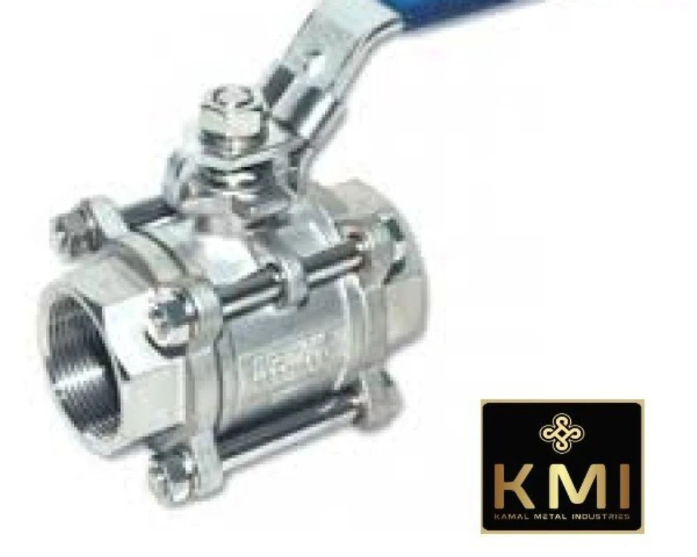 SS IC 3 Way Ball Valve Threaded