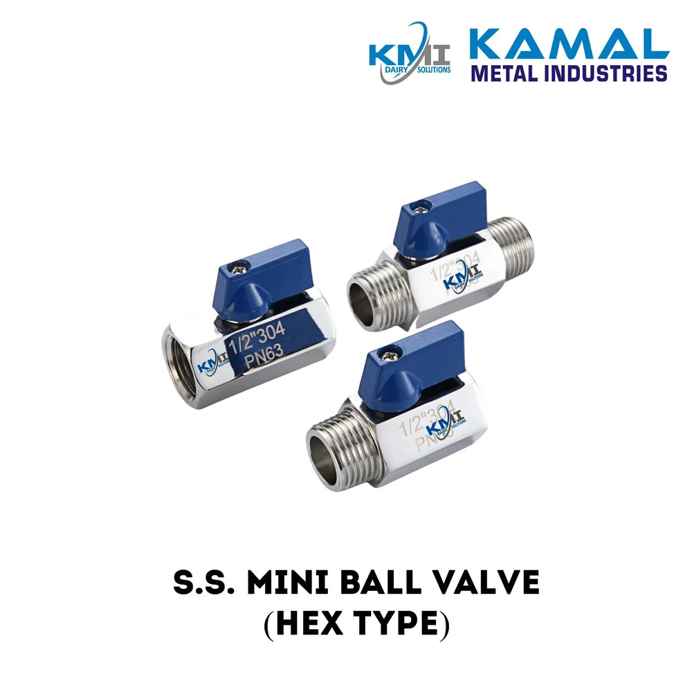 Ss Mini Ball Valve - Color: Silver