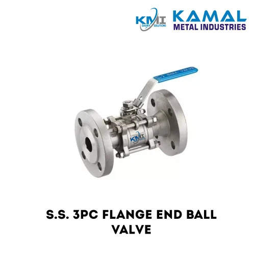 Ss Flange End Ball Valve - Color: Silver