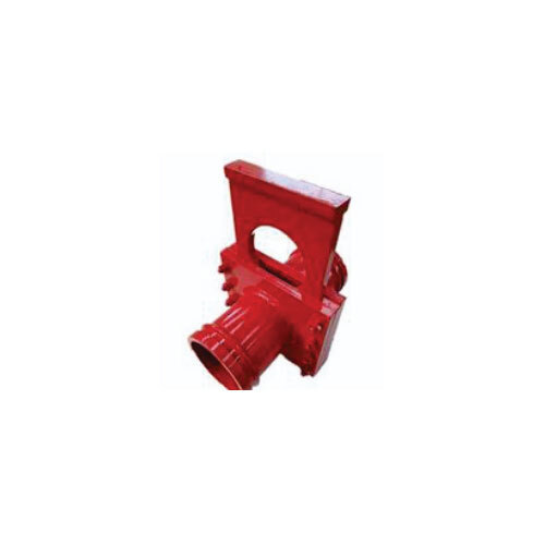 Concrete Pump Manual Gate Valve - Color: Red