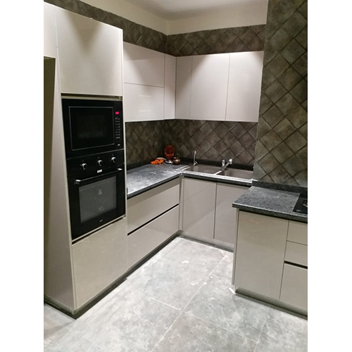 Customized Acrylic Modular Kitchens - Counter Top Size: 36 Inches