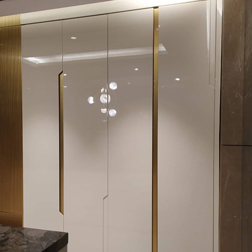 Pu Finish Wardrobe - Color: Transparent