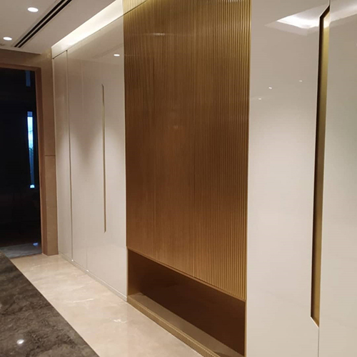 Pu Finish Wardrobe - Color: Transparent