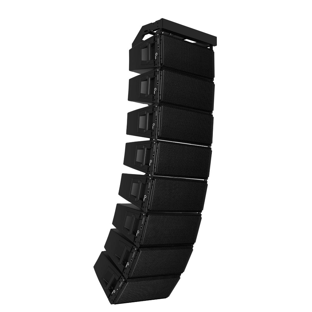 Hdl30A Dual 10 Active Line Array Speaker Sound System - Color: Black