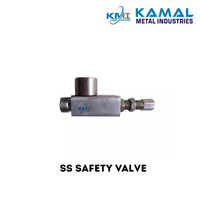Ss Safety Valves Angle Type - Color: Silver