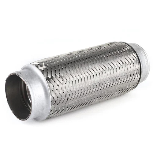 Automotive Flex Connector Hoses - Stainless Steel 3 to 6 Inch Lengths Polished Finish Easy to Install for Exhaust Systems