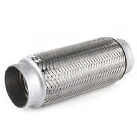 Automotive Flex Connector Hoses - Stainless Steel, 3 To 6 Inch Lengths, Polished Finish, Easy To Install For Exhaust Systems