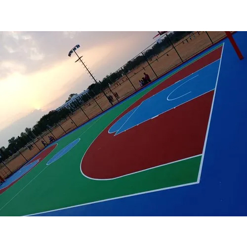 सिंथेटिक एक्रिलिक बास्केटबॉल फर्श