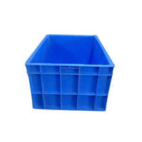 Blue Plastic Storage Crate - Load Capacity: 50 L  Kilograms (kg)