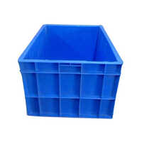 600x 400x 320 Mm Industrial Plastic Crate - Color: Blue