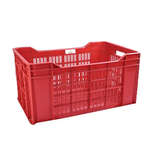 Red Hdpe Vegetable Crate