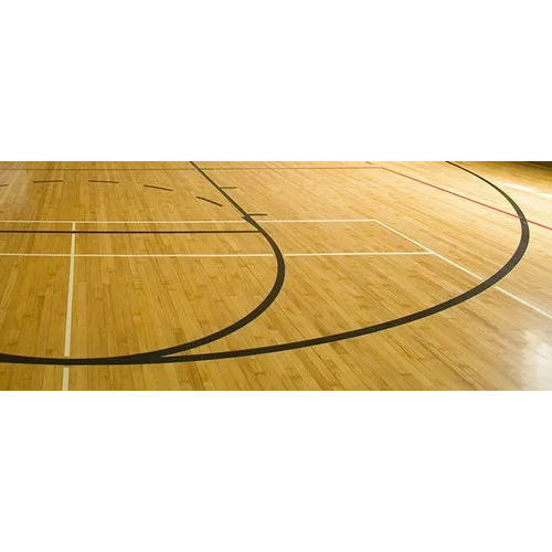 Basketball Court Wooden Flooring And Badminton Court - Color: Brown