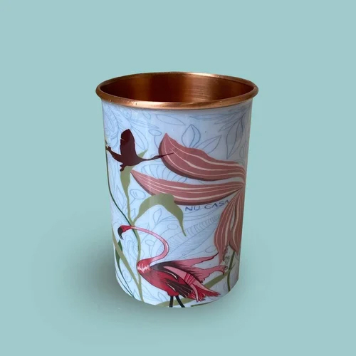 Designer Copper Glass - Shape: Round