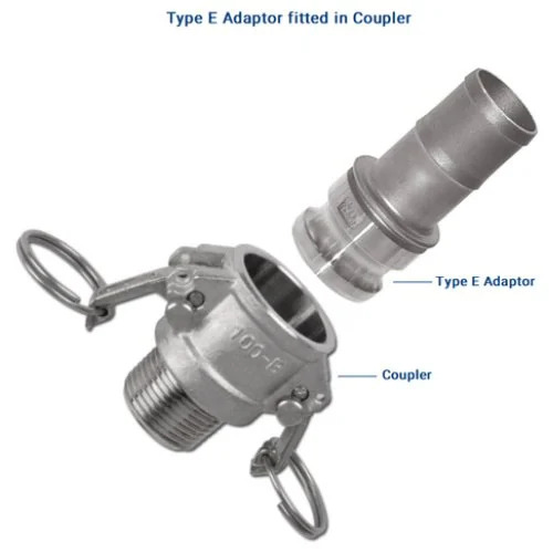 Stainless Steel 304 Camlock Coupling - Color: Silver