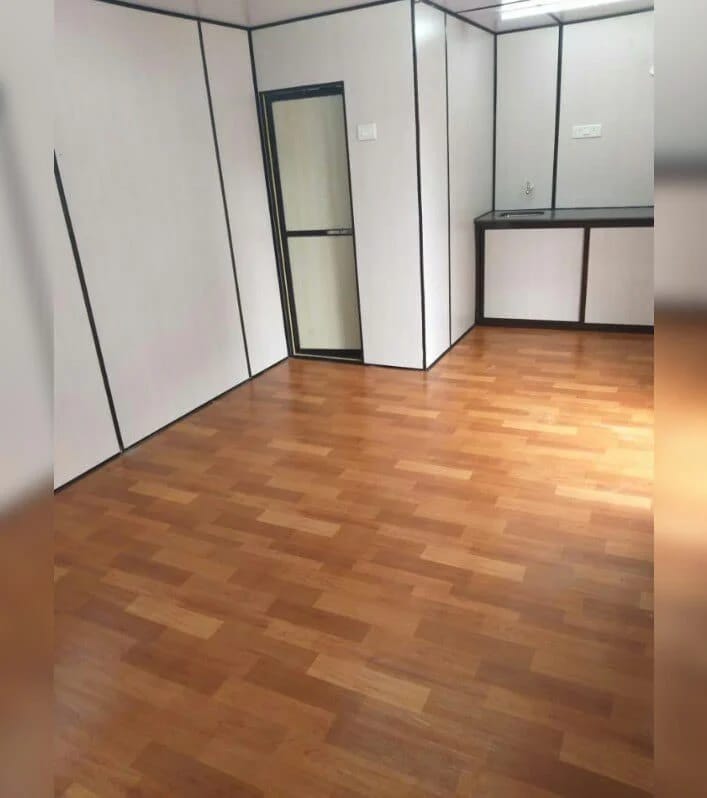 Steel Furnished Office Container - Color: White