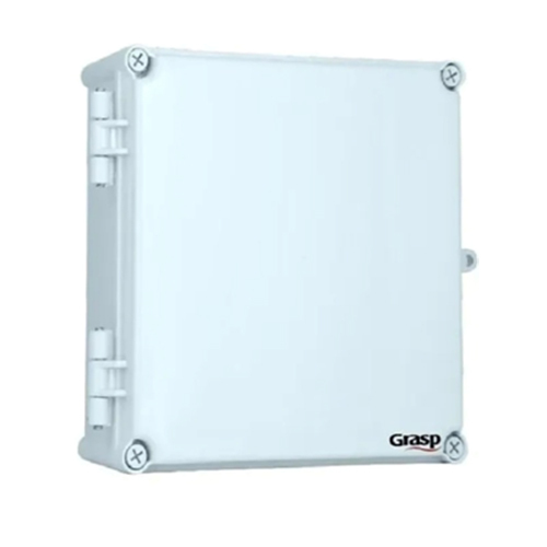 Abs Junction Box - Abs Material, Ip65 Rating, Grey/white/black Colour Options | Inbuilt Hinges, Padlock Provision, Rust Proof Polymer Screws, Ideal For Solar Applications