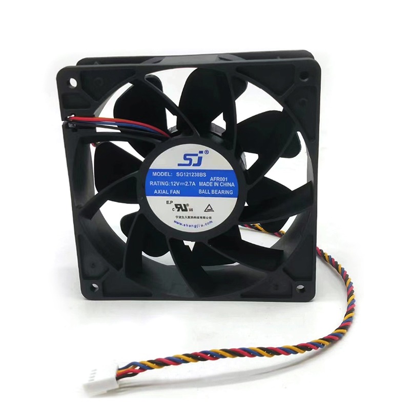 Sj SG121238BS 12V 2.7A Anti ElphaPmin Cooling Fan