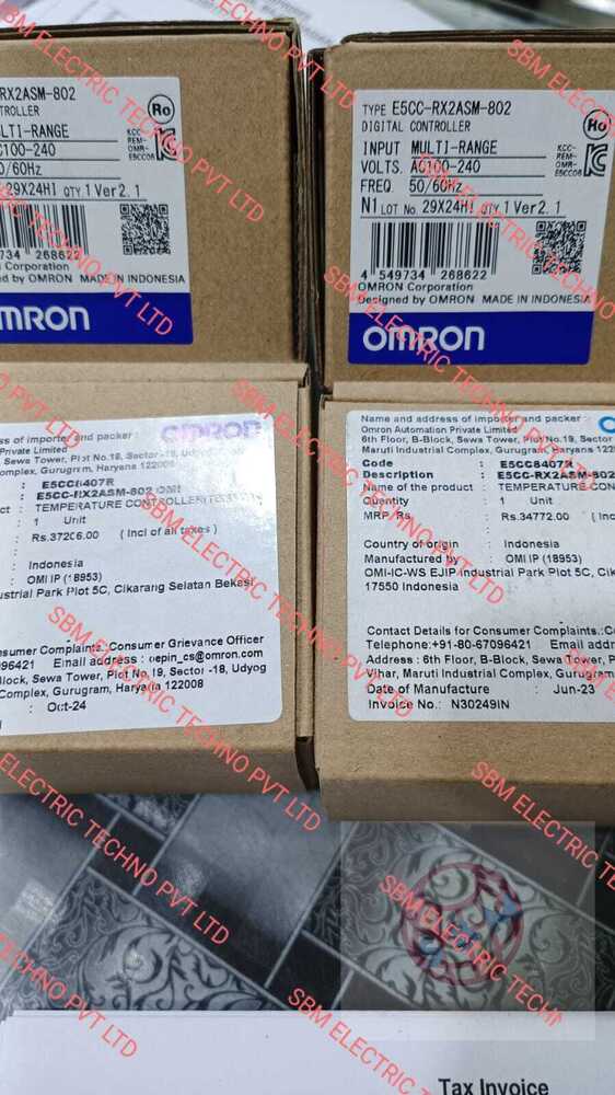 OMRON DIGITAL TEMPERATURE CONTROLLER, E5CC-RX2ASM-802