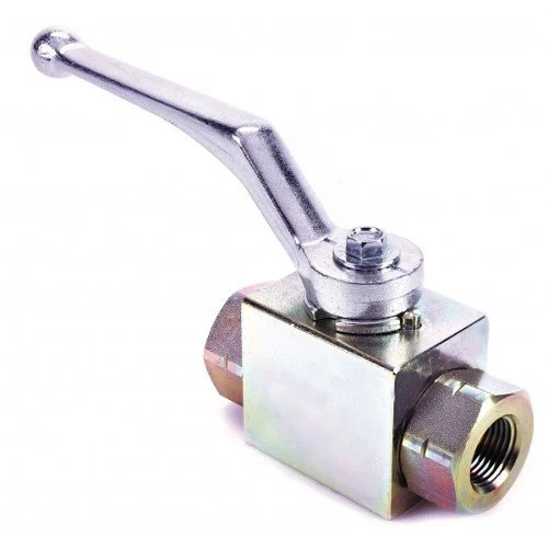 Stainless Steel High Pressure Ball Valve - Color: Silver