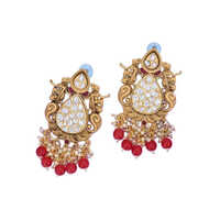 1412 Beaded Metal Earring - Color: Different Available