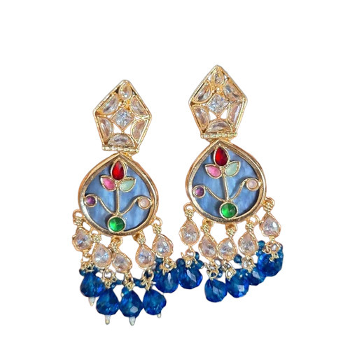Gold Plated Brass Earrings - Color: Different Available