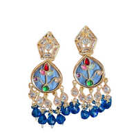 Gold Plated Brass Earrings - Color: Different Available