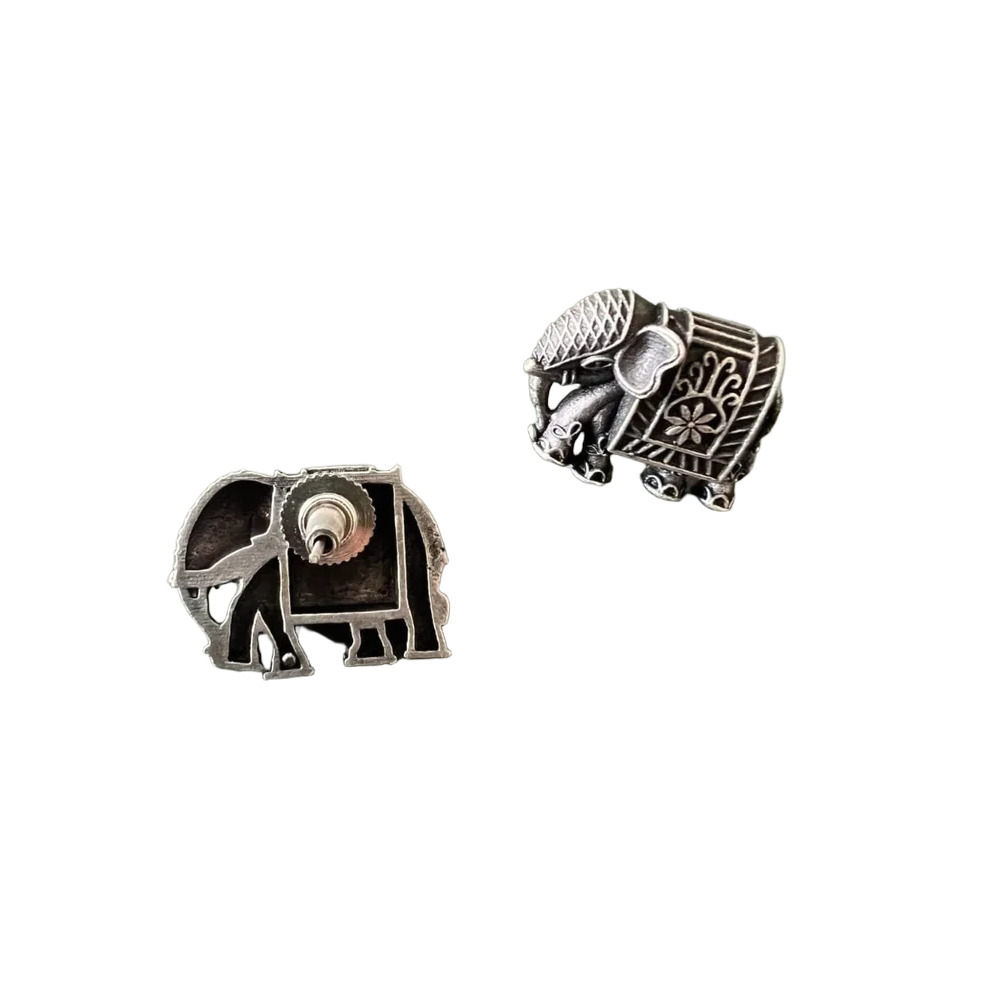 German Silver Oxidized Earrings - Gender: Women