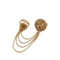 Ladies Artificial Gold Ring - Color: Golden