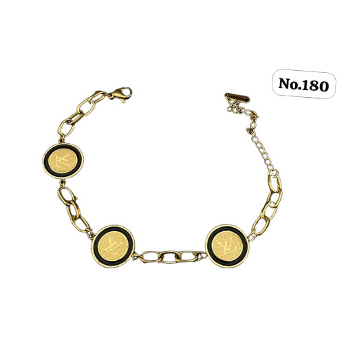 Stainless Steel Bracelet - Color: Golden