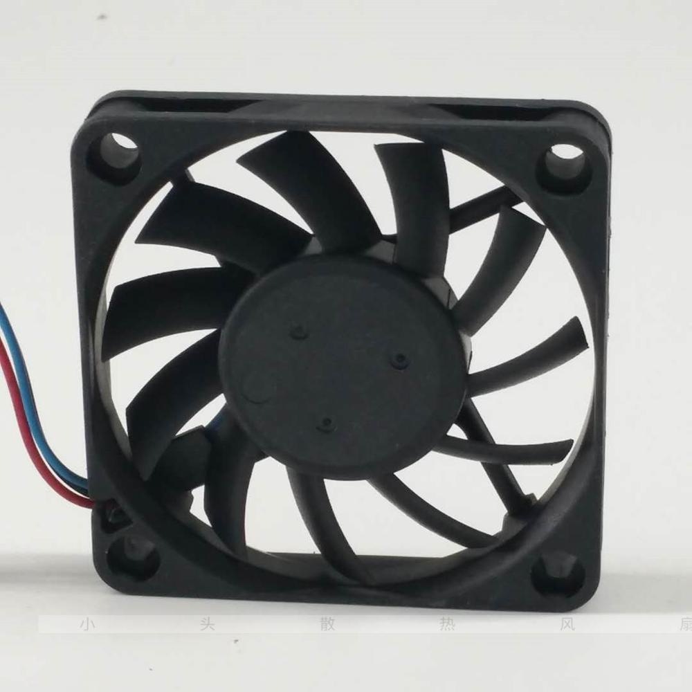 Delta 6cm 6010 12v 0.25a Efb0612hha Double Ball Ultra-thin And High Air Volume Fan - Color: Black
