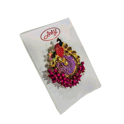 Ladies Saree Brooch Pin - Color: Multicolor